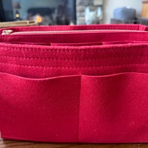 Felt Hand Bag Organizer Inserts (Red - EUC)